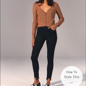 Abercrombie and Fitch High Rise Super Skinny Ankle Jeans